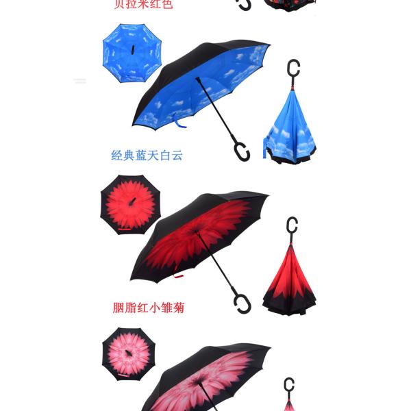 Upside down reverted double layer umbrella GK-UM01
