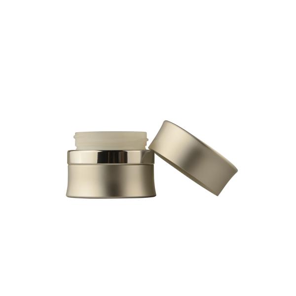 15g 30g 50g Shiny silver aluminum Plastic Cosmetic Jars , empty makeup jars