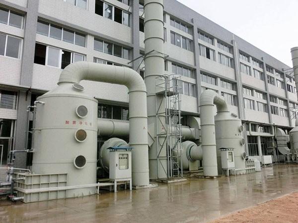 Top Bottom Gas Granite Dust Removal And Desulfurization  Gas Absorption Tower With Easy Maintenance