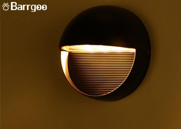 Half Round Wall Mounted Exterior Led Lights 3Watt For Outside Garden Decoration