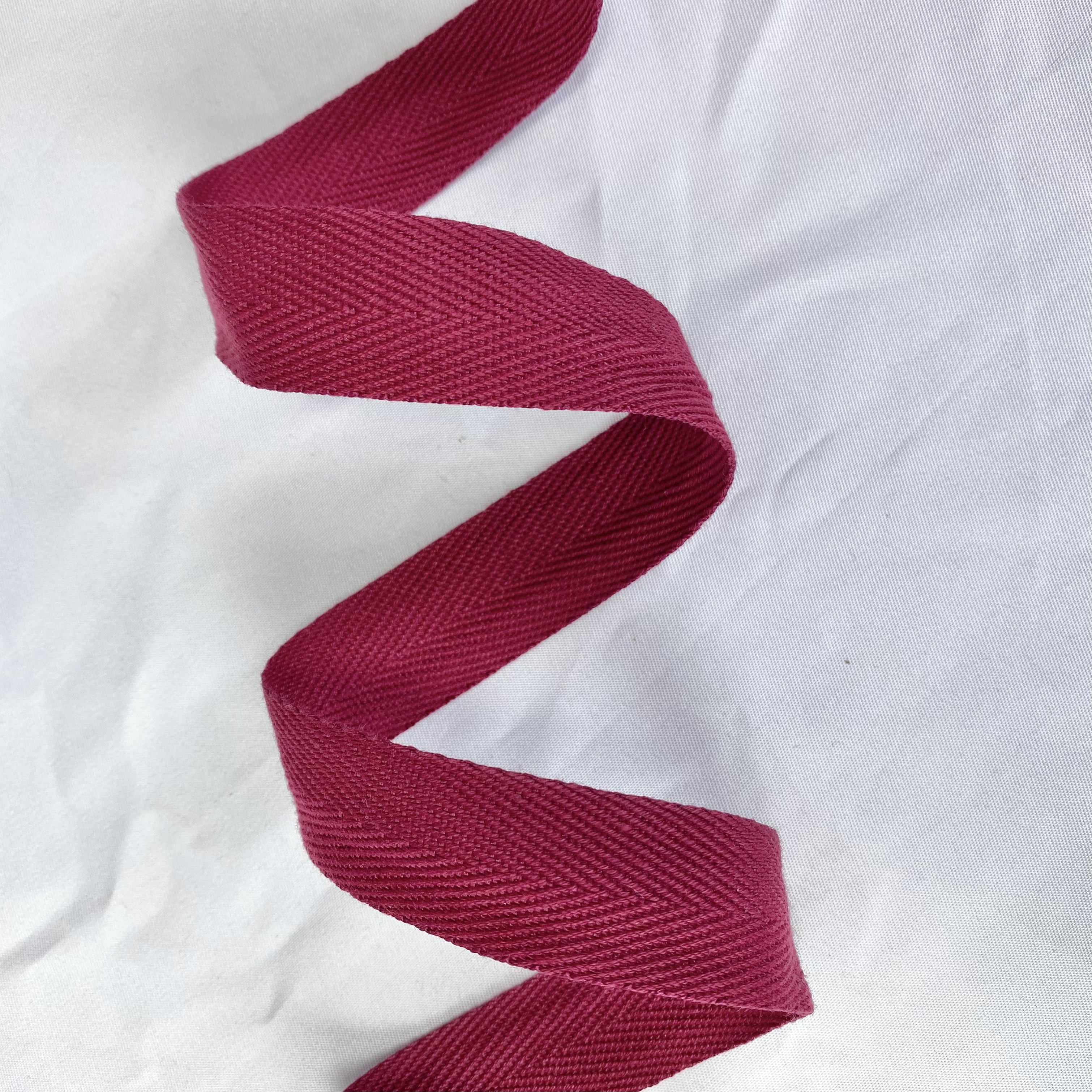 Herringbone polyester-cotton webbing Various colors Backpack strap Belt Handbag strap