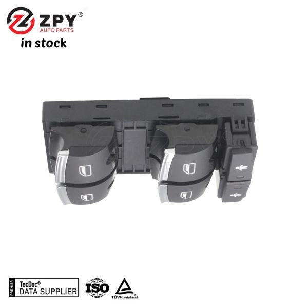 Interruptor de ventana delantera izquierda ZPY con bloqueo para niños para Audi Q7 3.0 2011-2015 4F0 959 851J