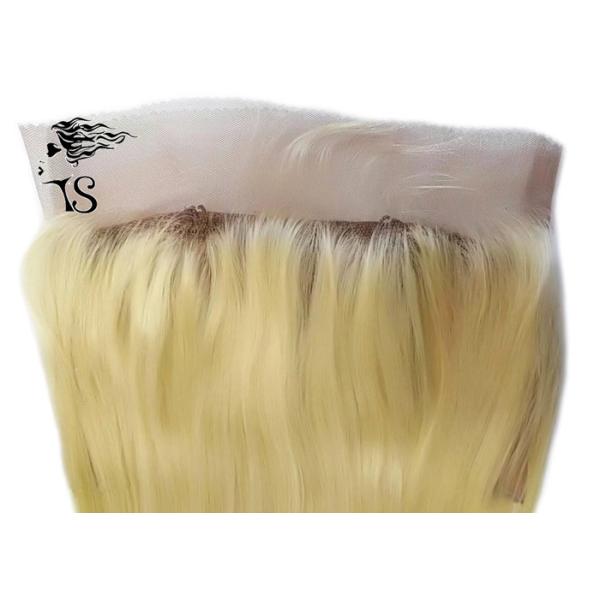 14 Inch Silky Straight 360 Lace Frontal Wig , Blonde 360 Lace Frontal With