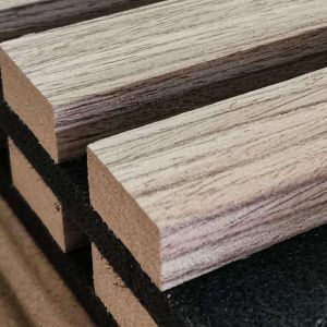 Modern Wood Slat Acoustic Panels for Home Office or Studio Soundproof Decorative Wall Cladding for Interior Design