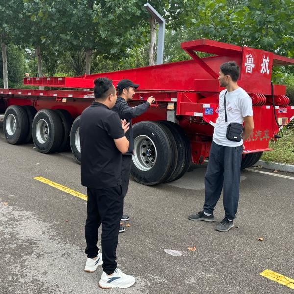 20ft 40ft Container FlatBed Towing Cargo Trailer Superlink Side Wall Semi Trailer