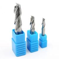 moinho de extremidade contínuo de alumínio do carboneto de tungstênio de 2 3 4 ferramentas dos cortadores de trituração do CNC das flautas HRC55