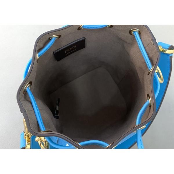 3D Effect Blue Bucket Bag , Psychedelic Crossbody Bucket Bag