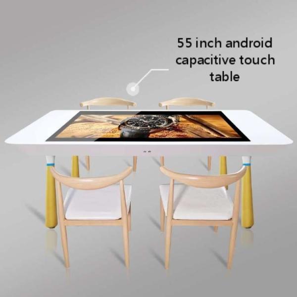 Restaurant LCD Interactive Touch Screen Table Capacitive 55inch Android