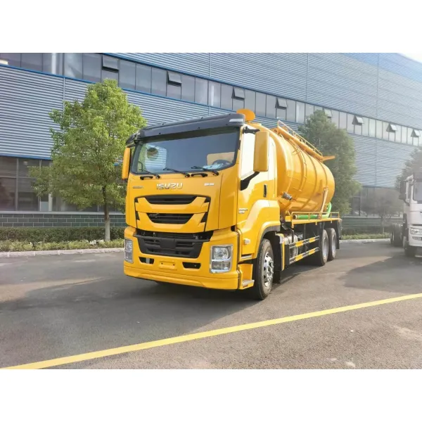 Isuzu 15 Cubic Meter Vacuum Suction Truck, Pipeline Flushing Truck, Sludge Pumping Truck, Factory Price for Sale