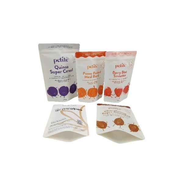 Biodegradable бумага Kraft стоит вверх кладет мешки в мешки упаковки еды