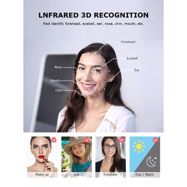 3.5 Inch Large Screen Inside Peephole Smart Door Lock