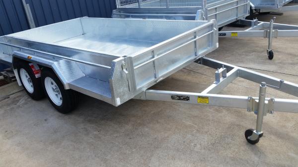 6x4 Tandem Box Trailer Single Axle Utility Trailer 750KG With Mudguards Checker Plate