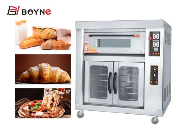 Equipamento comercial da padaria uma padaria Oven With Proofer do gás das bandejas da camada dois