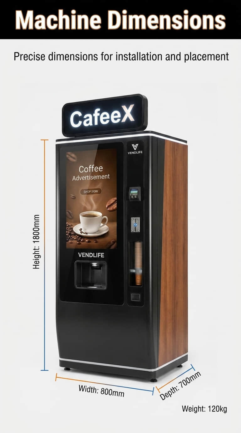 Commercial Self-Service Beverage Vending Machine for Fresh Drinks | Intelligent Coffee & Juice Retail Equipment Manufacturer