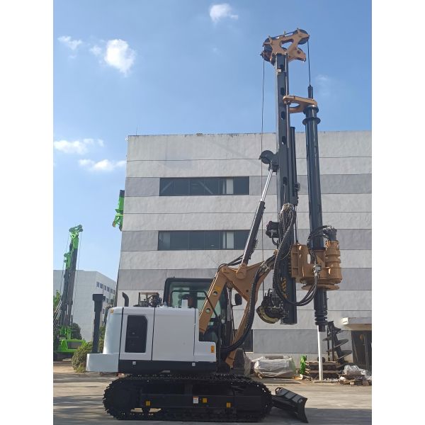 16 M Drilling Depth Mini Piling Rig with 45 KNm Rotary Head Output Torque and 5° Lateral Tilt Angle for Precision Foundation Construction