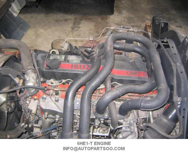 Used Isuzu Engine Spare Parts 6HE1-T Engine Assy , Isuzu Spare Parts With Reasonable Price