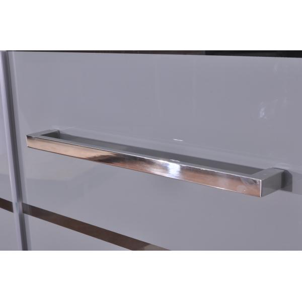 Fashion Pivot Door， Corner Shower Stalls , Square Shower Cabin with Grey acrylic tray