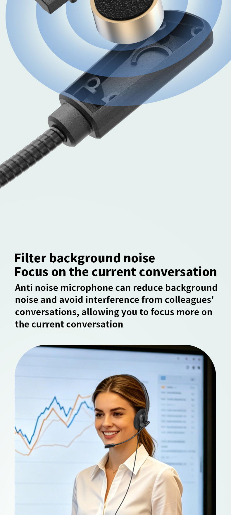 Lightweight wired telephone headset with ENC noise‑cancelling flexible boom microphone. Supports USB, Type‑C & 3.5mm jack, perfect for call centers, remote work, online meetings and classes,OEM & ODM