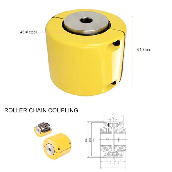 Custom High-Speed Wear-Resistant and Corrosion-Resistant Heavy-Duty Chain Coupling for Mining and Metallurgical Equipment