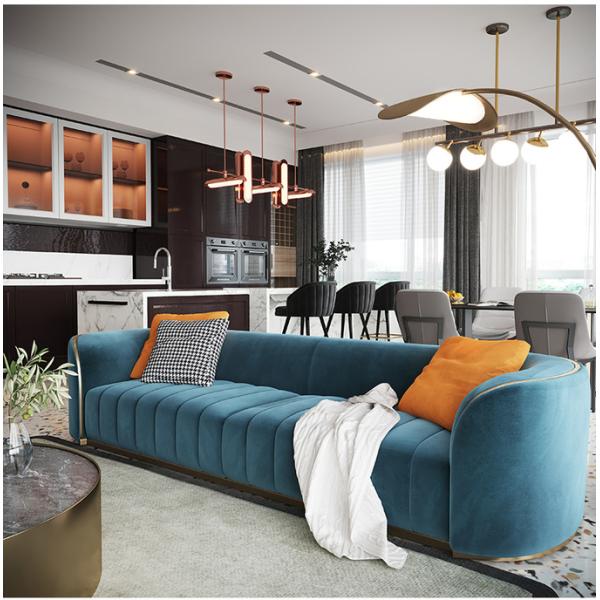 Sofá de couro genuíno moderno personalizado da mobília do hotel de luxo