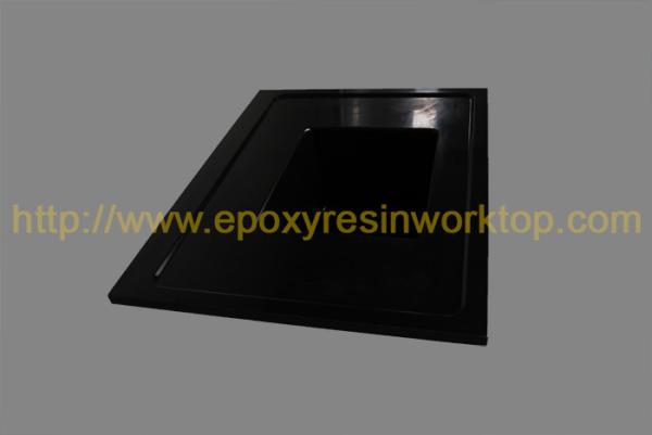 Heat resistance corner countertop undermount sink for hospital lab furniture