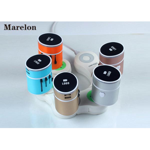 Promotional Hotel Gifts International Travel Adapter Plug Converter LED Logo Print