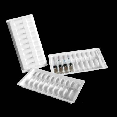 bolha plástica branca da garrafa APET da droga 10ml que empacota Vial Holder Tray