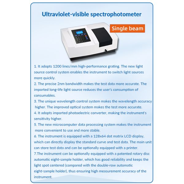 BAXIT Ultraviolet-visible spectrophotometer190-1100nm Spectrophotometer