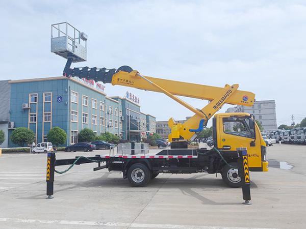 Factory Light Duty 18m High Altitude Operation Truck Boom Lift Mounted on Truck in Indonesia