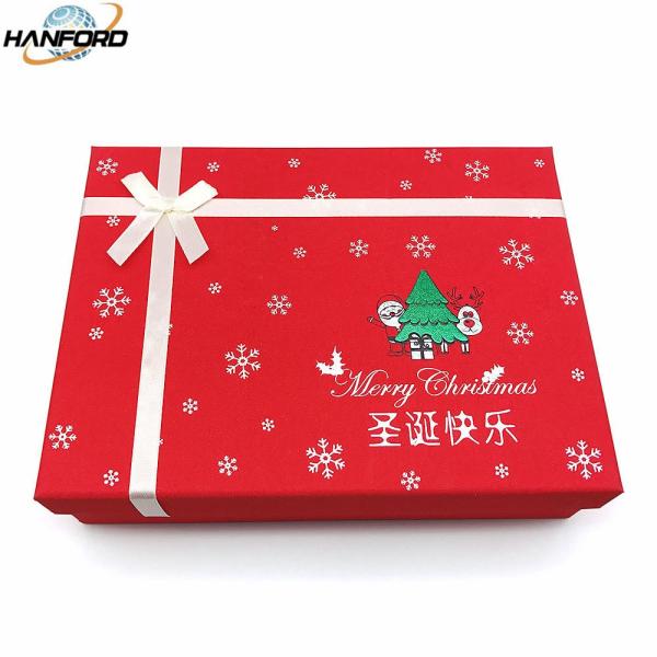 FSC Cardboard Printed Christmas Gift Boxes Dustproof Ultraportable