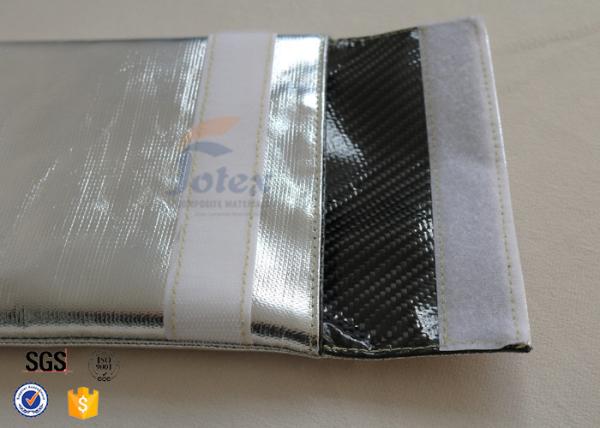 1022℉ Silver Fiberglass Fireproof Bags For Documents Cash Passport Envelope