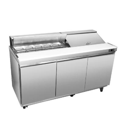 Congelador de refrigerador comercial da exposição 300W da salada
