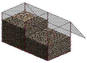 2.7mm сплетенные корзины Gabion