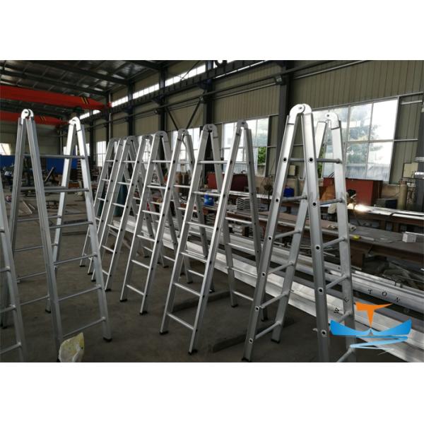 Easy Carring Aluminum Marine Boat Ladders For Stepping Over The Bulwark