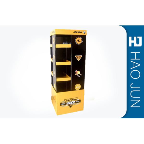 Advertising POP Cardboard Display Four Sides With Varnishing / Gloss Surface