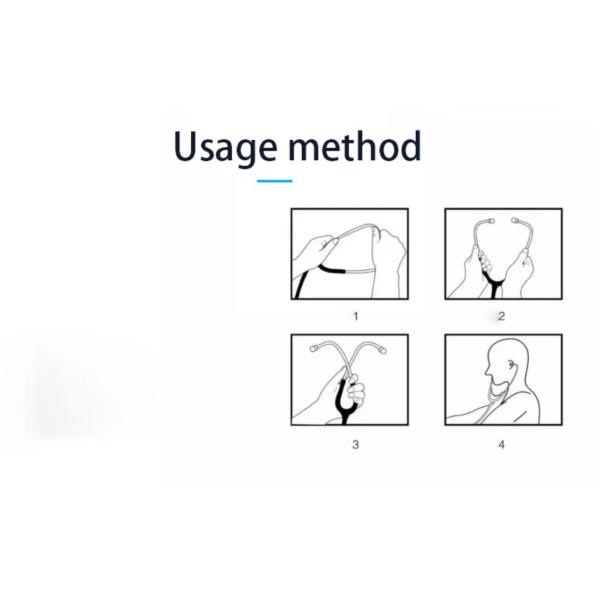 Professional Stainless Steel Stethoscope 32x15.5x4.5cm For Doctors