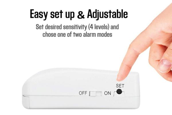 Portable Burglar Alarm Touchless Door Sensor ROSH Approved