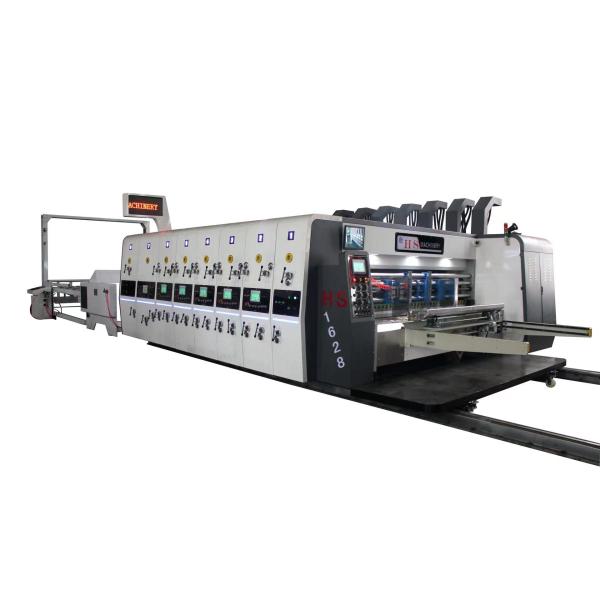 Automatic Carton Boxes 2 Color Printing Slotting Machine High Speed