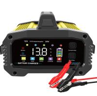 Fonction Muti Chargeur de batterie 12V/24V Chargeur de batterie de moto et démarreur auxiliaire de voiture