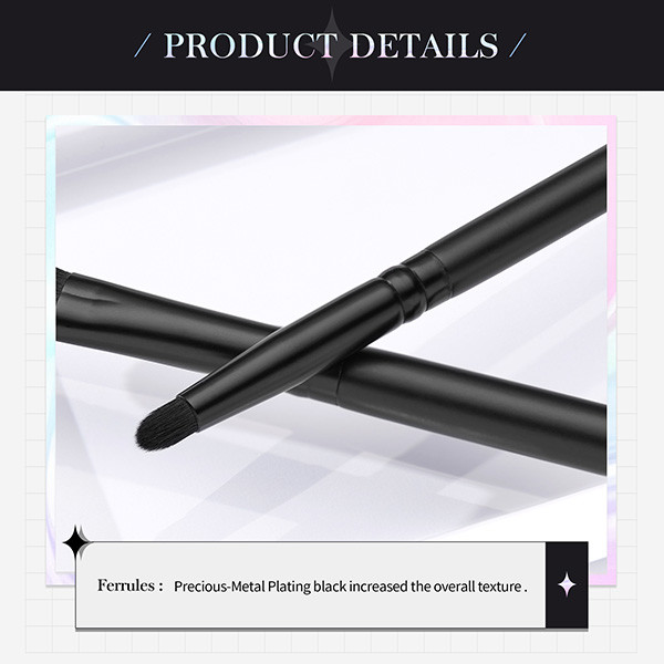 Mixed Hair Black 12pcs Jessup Makeup Brushes Set