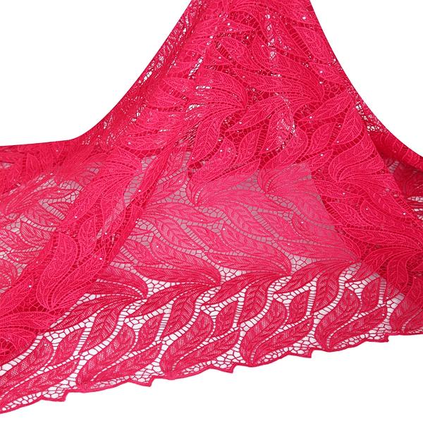 Best selling multi color guipure lace yellow guipure lace fabric for fashion dress / suit
