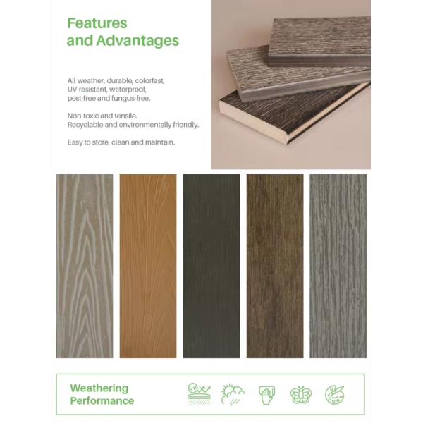 Умываемый 6-местный патио набор водонепроницаемый полидревесной наружный стол и стулья