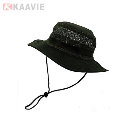 100% Cotton Outdoor Fisherman Hat 3D Embroidery Logo Pantone Color