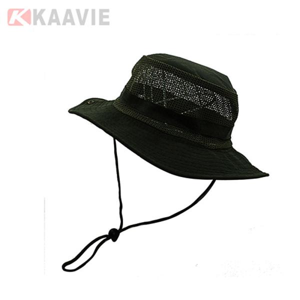 100% Cotton Outdoor Fisherman Hat 3D Embroidery Logo Pantone Color