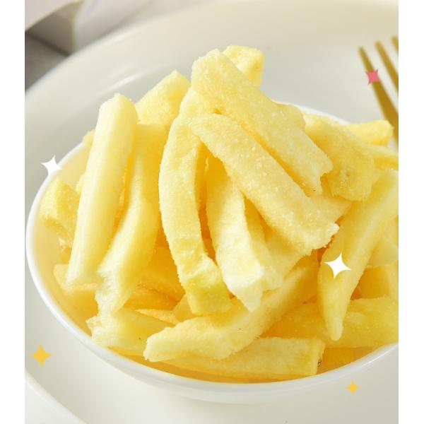 Hot Sale French Fries Dehydrated Dried Vegetables Vacuum Fried Crisp Potato Strips Snack