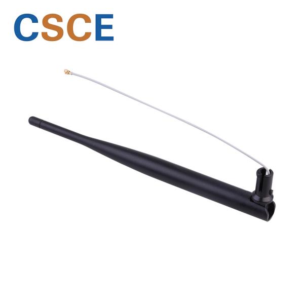 5G Black Indoor Omnidirectional Antenna , Omni WiFi Antenna For Router IPEX Mounting