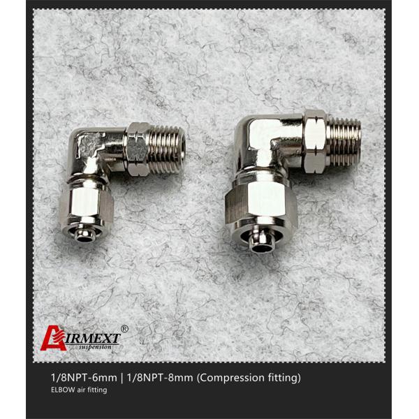 1/8NPT-8mm Straight Air Fitting Elbow Stainless Steel Compression Fittings