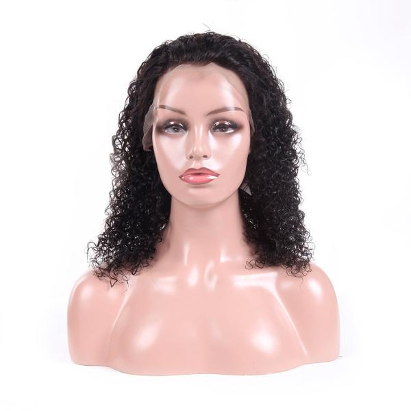 Perucas cruas lisas da parte dianteira do laço do cabelo humano com comprimento personalizado cabelo do bebê