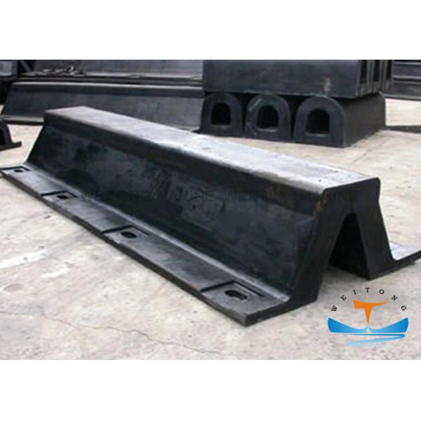 D Shape Marine Solid Quay Port Rubber Fender / Boat Dock Bumpers