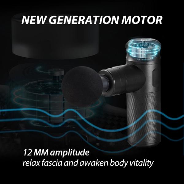 Custom Logo Gun Massager Timing Control and 6H Working Time for Relaxing Deep Muscles